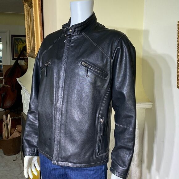 Bod & Christensen Leather Moto Jacket - Picture 6 of 16